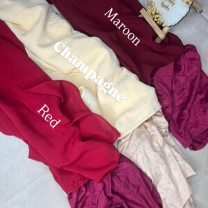 Premium Plain Instant Hijab – Cap Attached (Malaysian Chiffon)