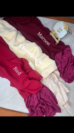 Premium Plain Instant Hijab – Cap Attached (Malaysian Chiffon)