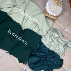 Premium Plain Instant Hijab – Elegant Colour Series (Cap Attached)