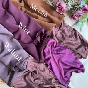 Premium Plain Instant Hijab – Luxe Colour Collection (Cap Attached)