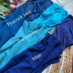 Premium Plain Instant Hijab – Ocean Colour Collection (Cap Attached)