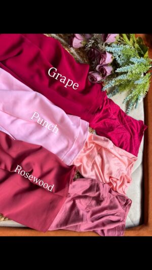 Premium Plain Instant Hijab – Blush & Berry Collection (Cap Attached)