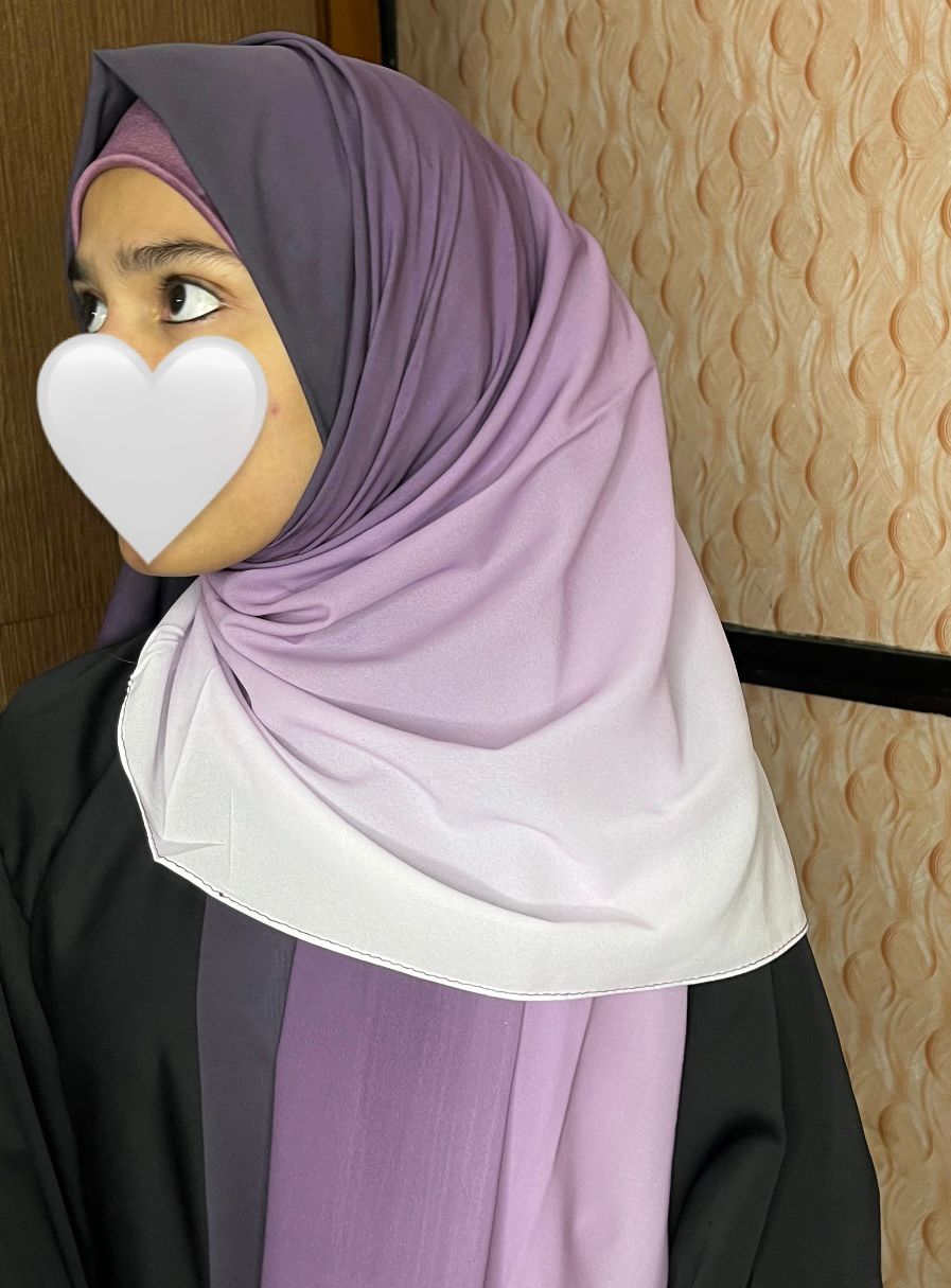 Elegant Ombre Malaysian Georgette Hijab - Image 4