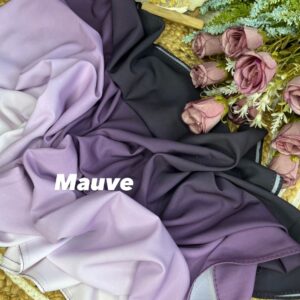 Elegant Ombre Malaysian Georgette Hijab - Mauve