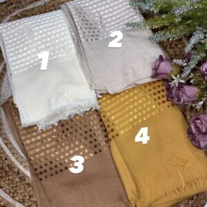 Premium Foil Stripe Hijab Collection