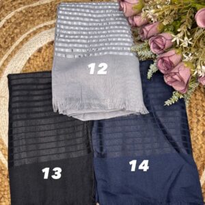 Elegant Sheer Stripe Hijab Collection