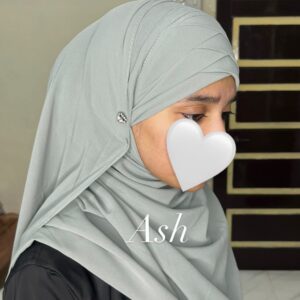 Criss Cross Instant Hijab – Old Rose - Ash