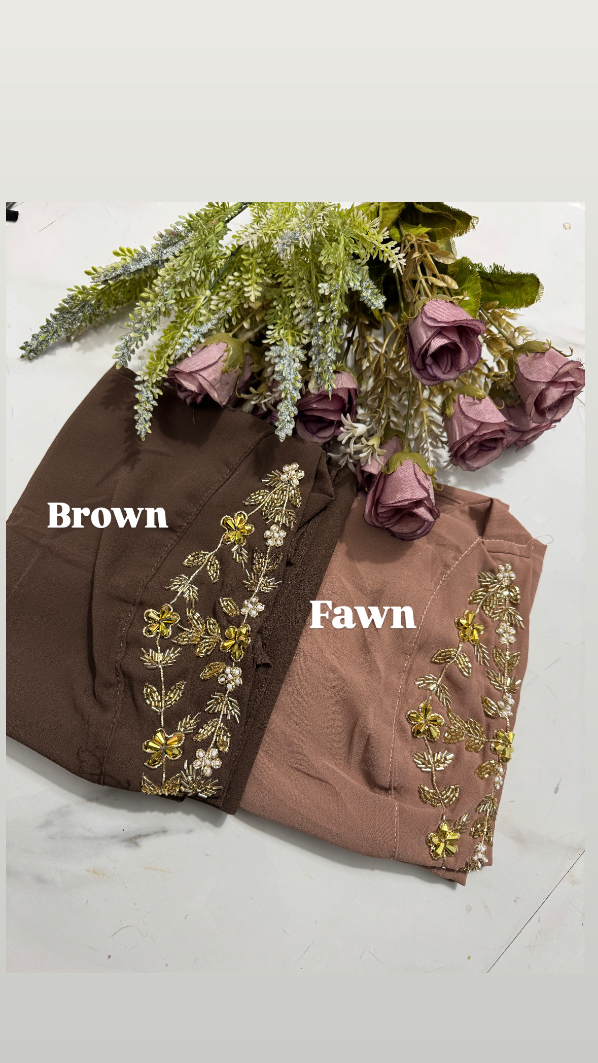 Zardozi work bridal instant hijabs - Image 3